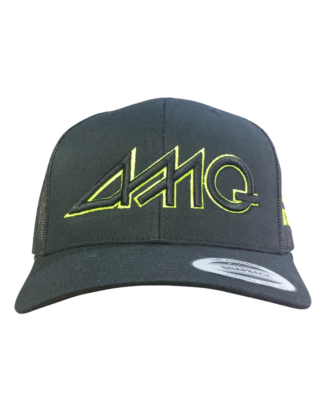 AMQ Black/Neon Logo Cap - Black