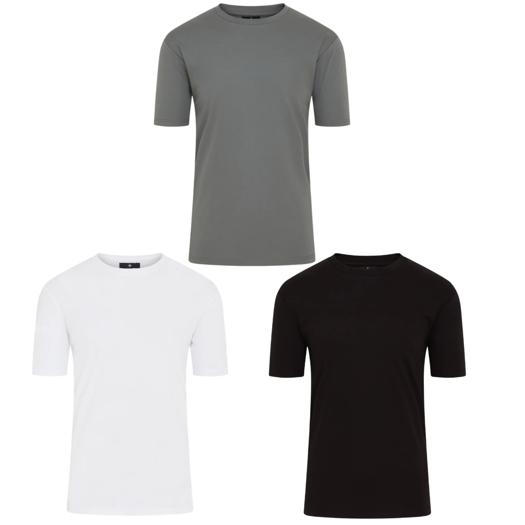 Mosquito 3X Essential T Bundle - Black, White & Grey