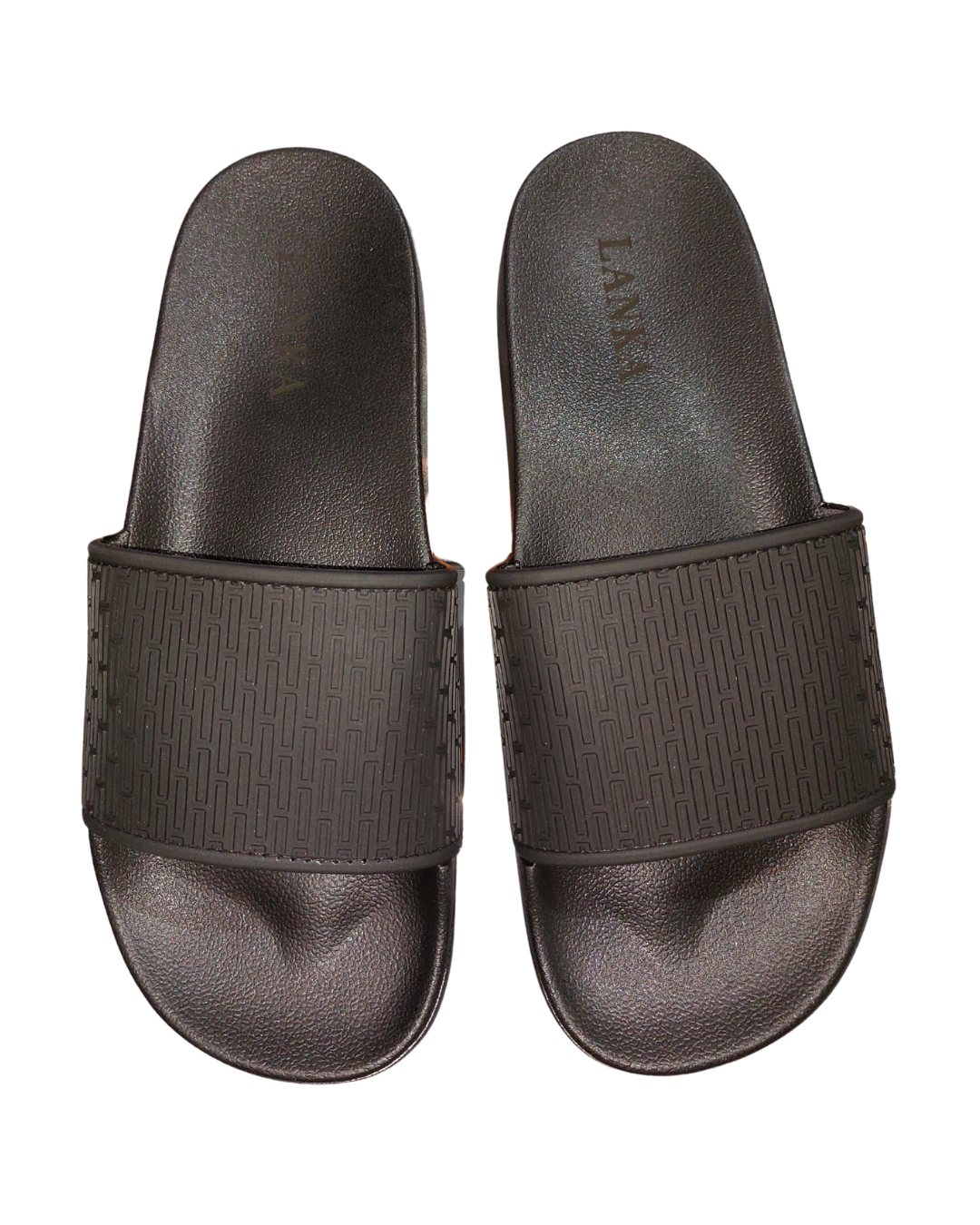 Lanka Embossed Sliders - Black