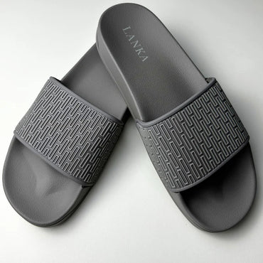 Lanka Embossed Sliders - Grey