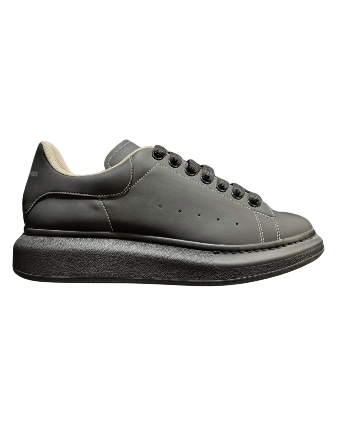 A. McQueen Ivory Trainers - Black