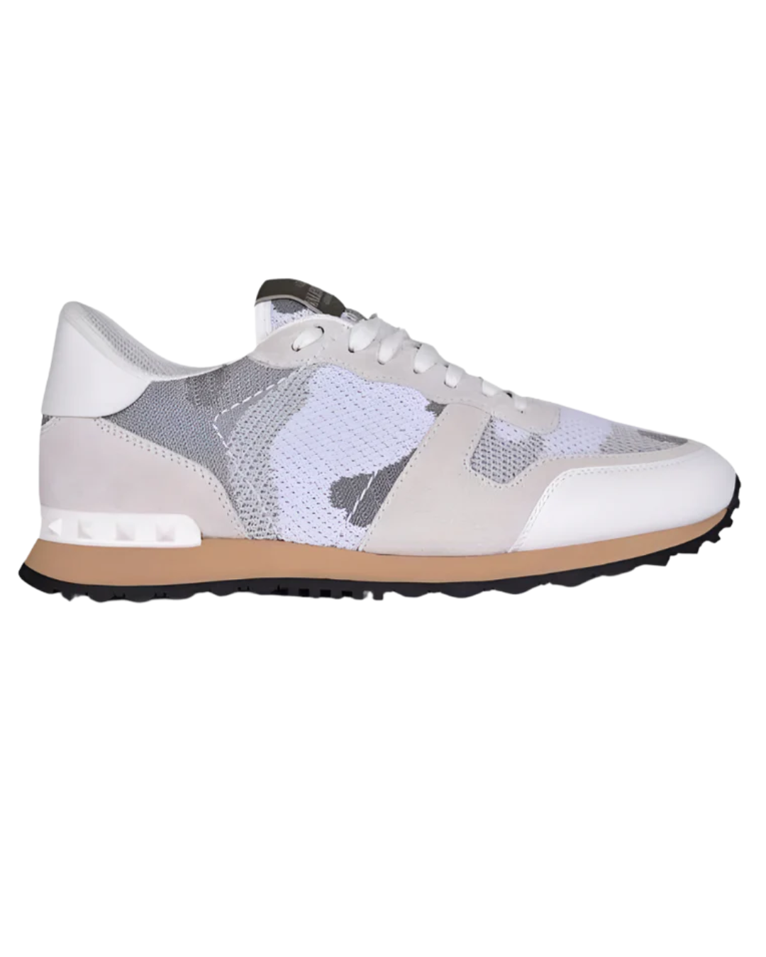 Valentino Garavani Rockstud Camo Trainer - White (Mesh)