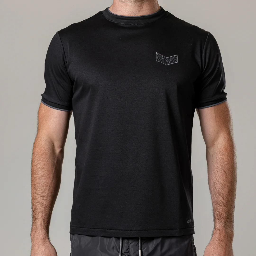 Lanka Chevron T-Shirt - Black