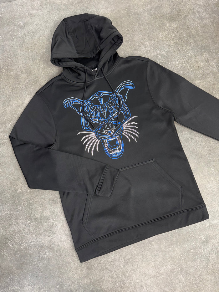 White Threads Panther Hoodie - Black