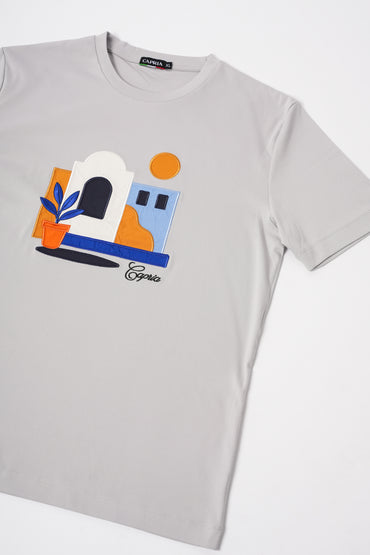 Capria Casa Luxury T Shirt - Grey