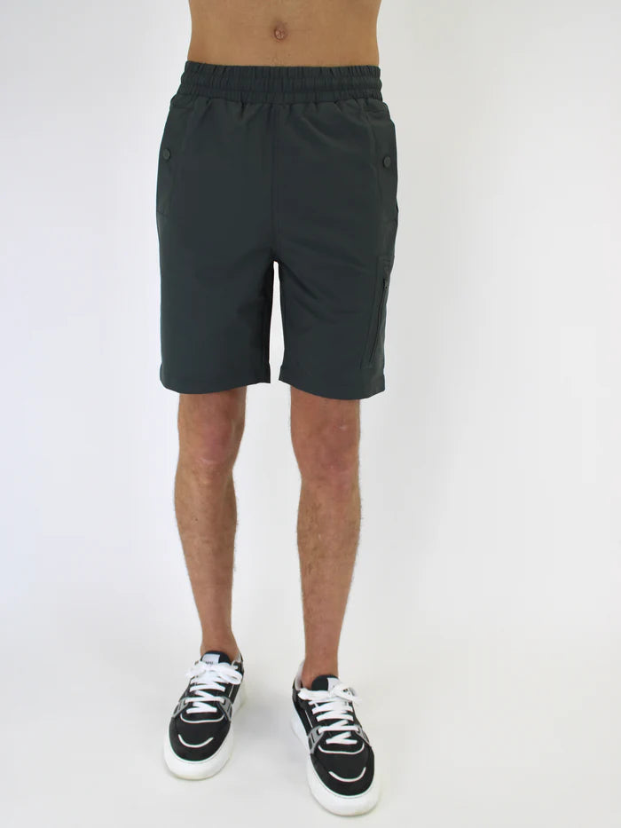 White Threads Versatile Cargo Shorts - Dark Grey