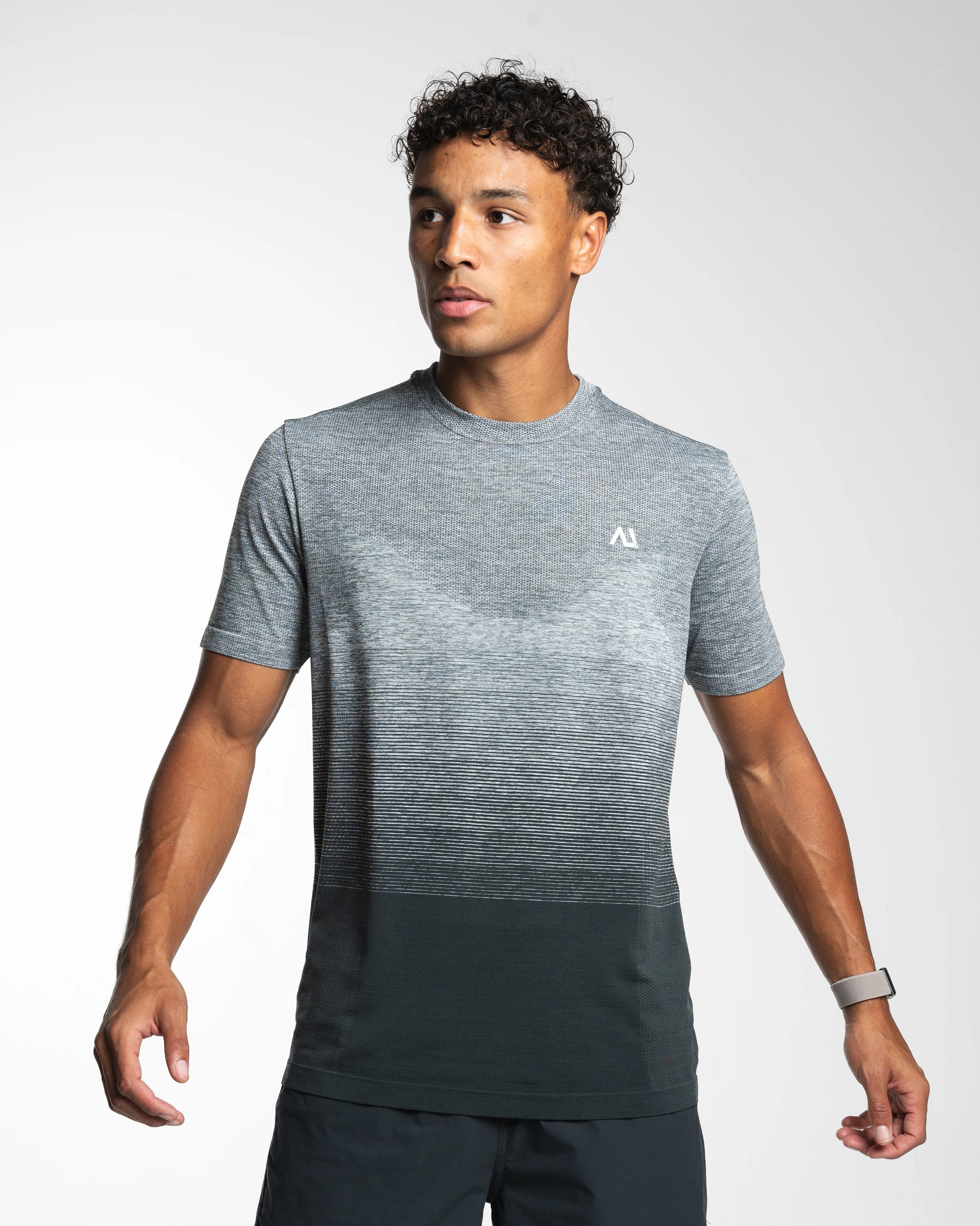 Agaru Gradient Seamless T-Shirt - Slate Grey
