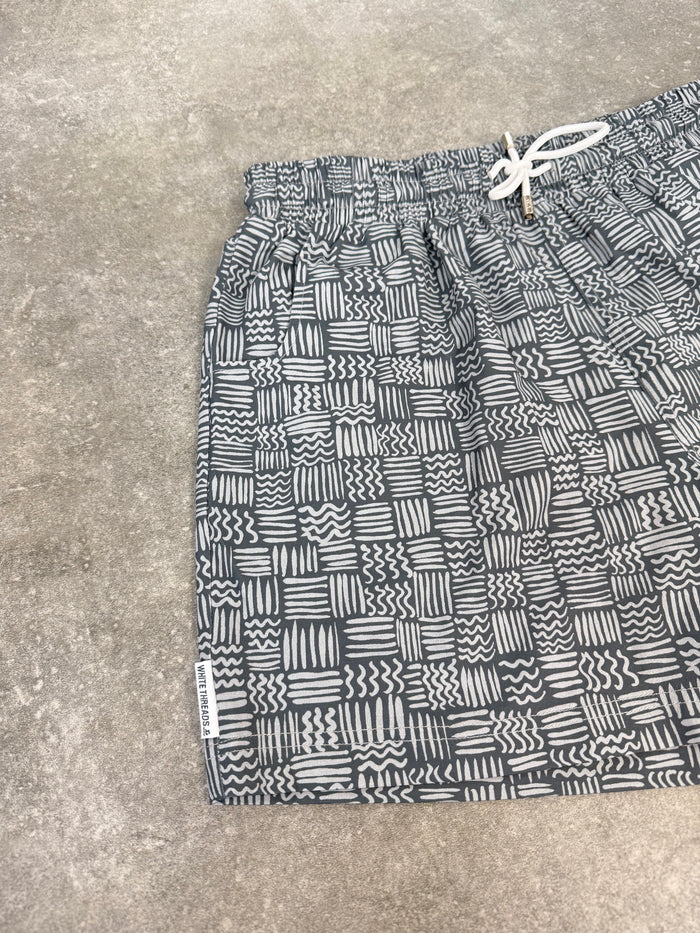 White Threads Aztec Grey Swim Set (PRE-ORDER)