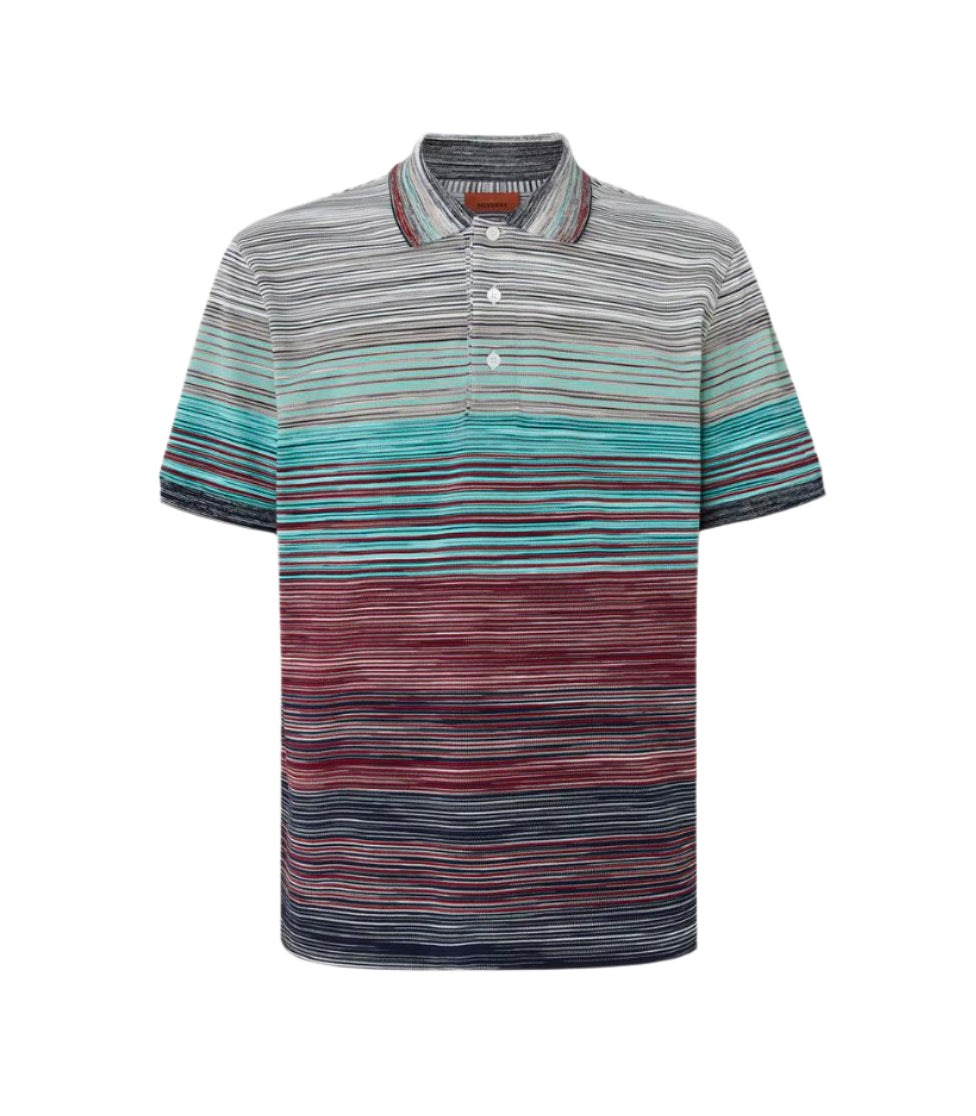 Missoni Spacedye Polo - Turquoise/Red