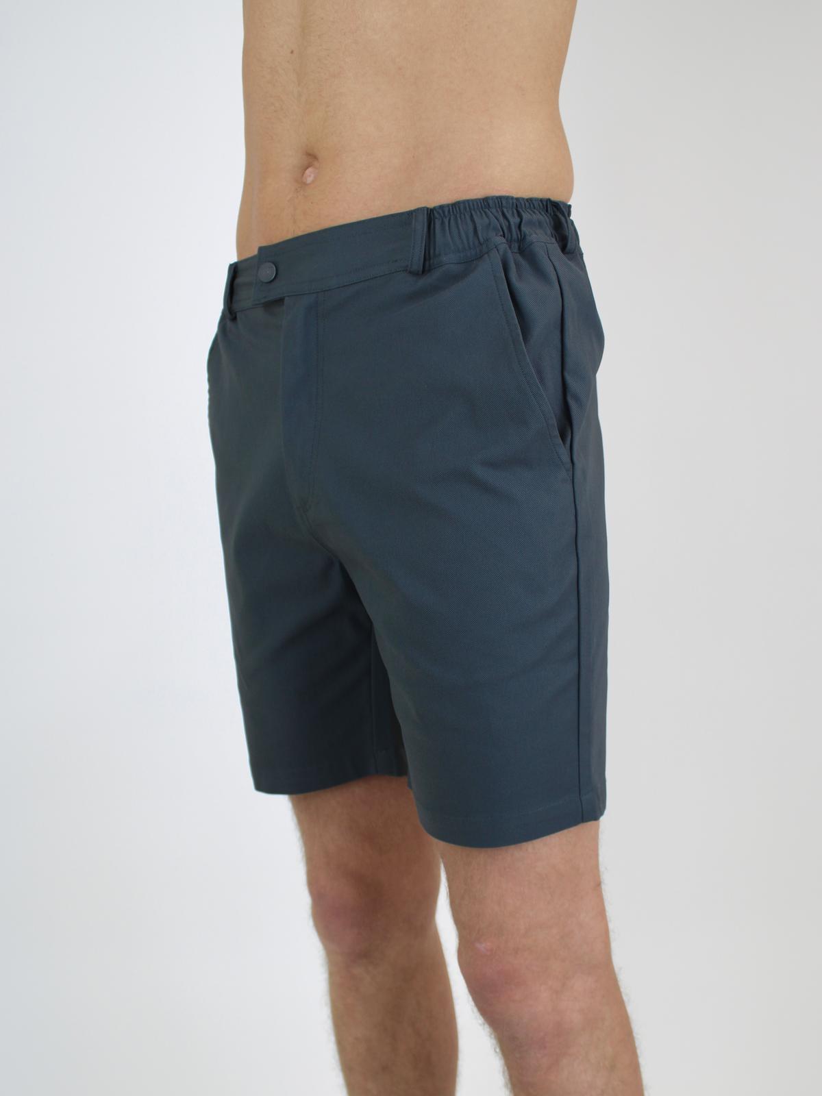 White Threads Alor Chino Shorts - Dark Grey