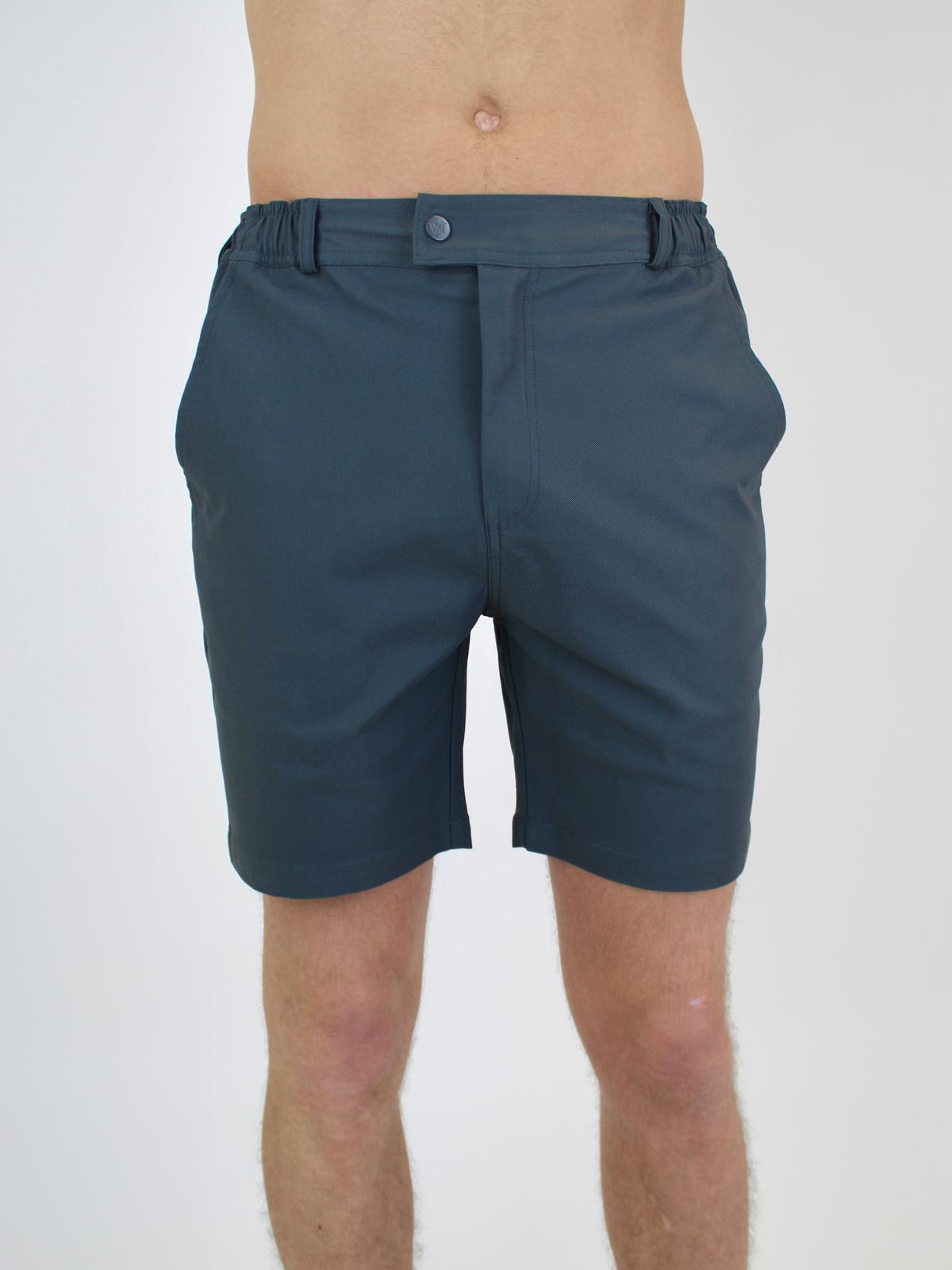 White Threads Alor Chino Shorts - Dark Grey