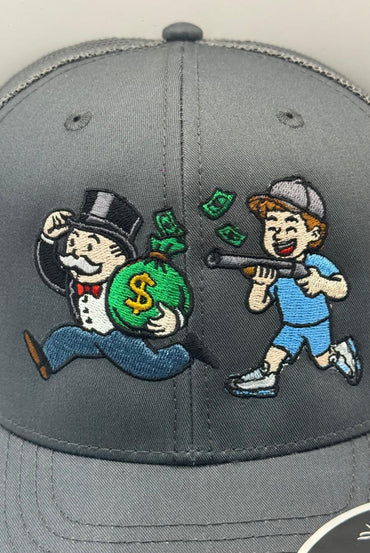 Cap Cartel Bank Robber Cap - Grey