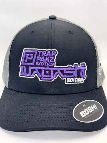 Trap Pakz Purple Symbols Cap - Black/Grey