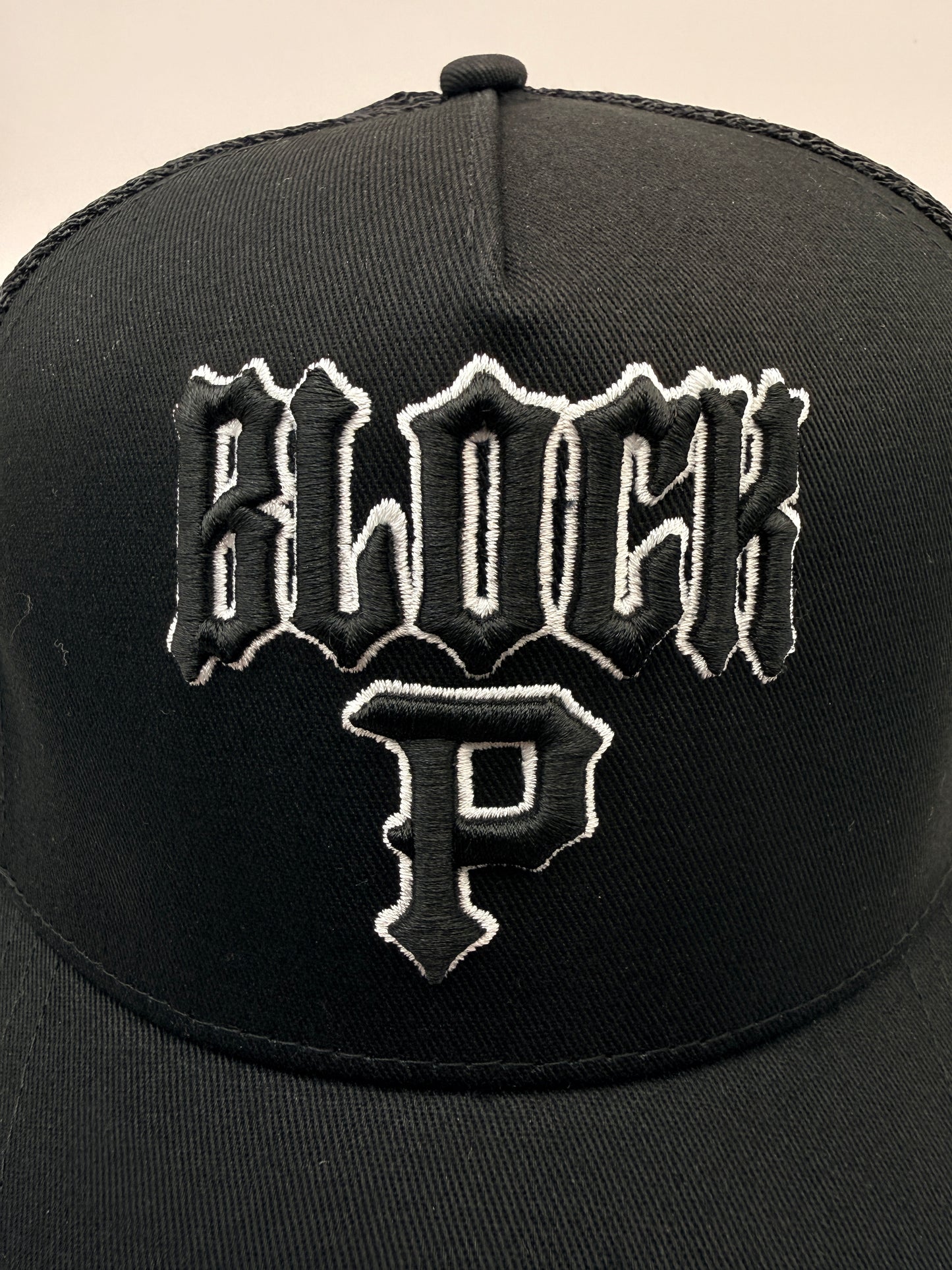 Block P Logo Cap - Black/White