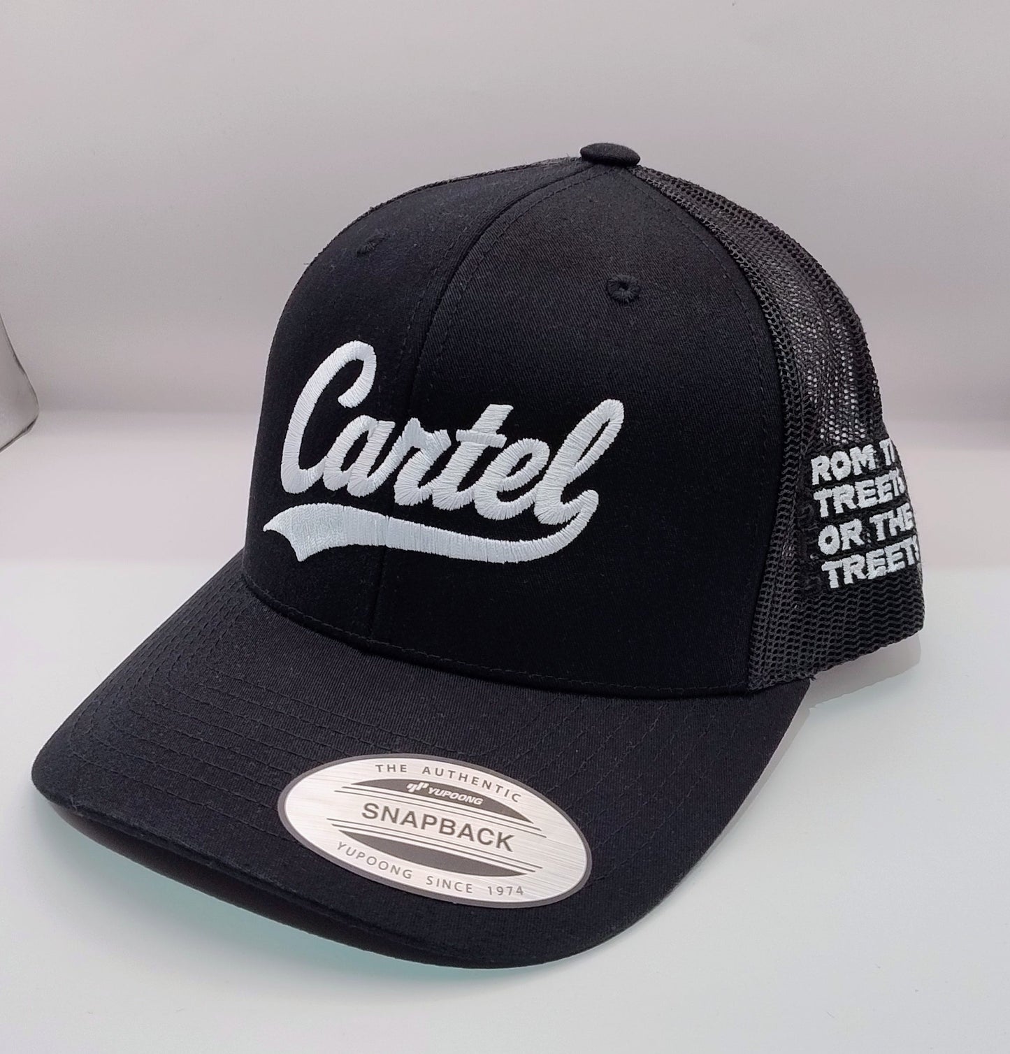 Cap Cartel White Streets Cap - Black