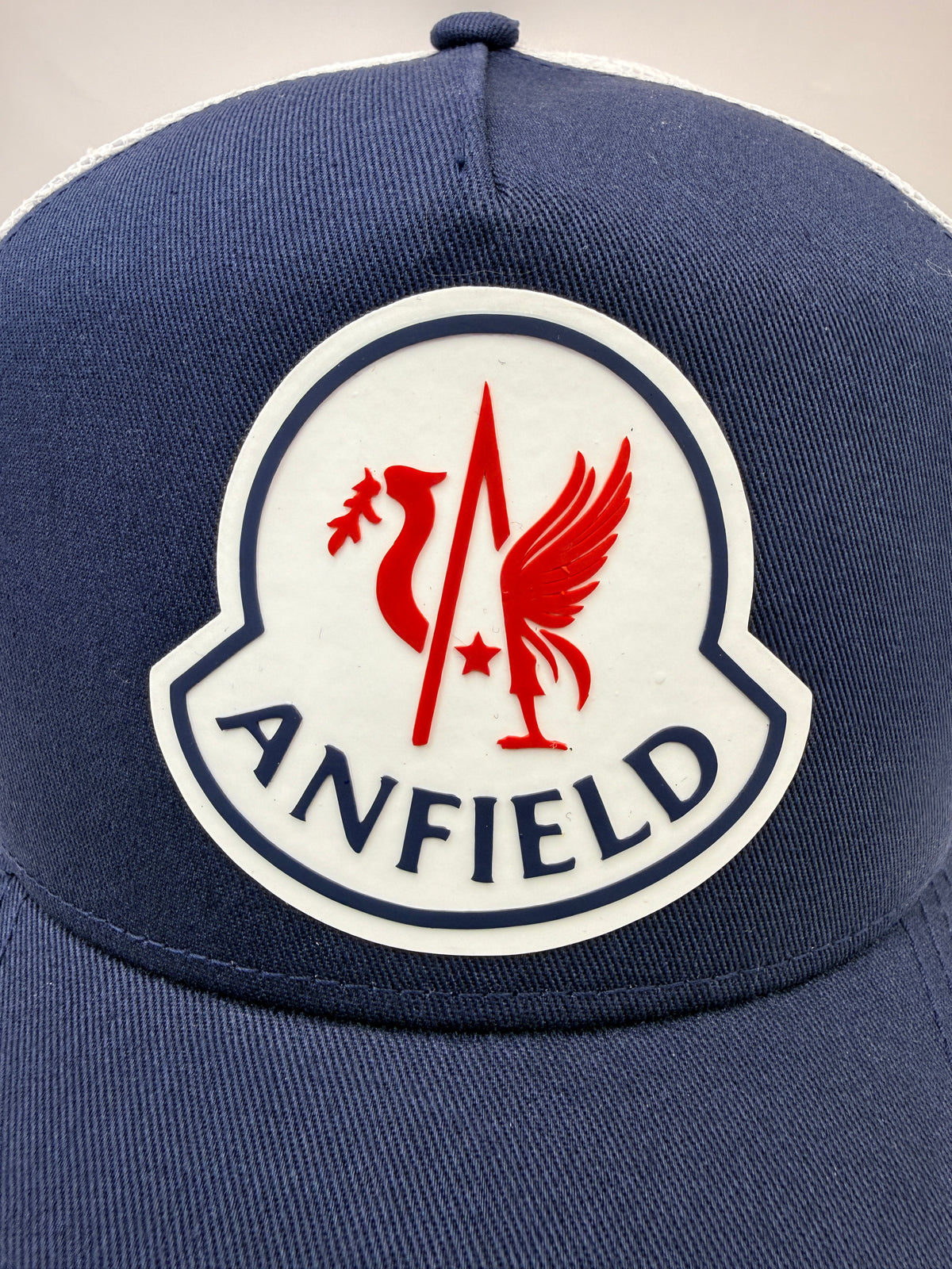 Left To Write Anfield Piste Cap - Navy/White