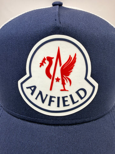 Left To Write Anfield Piste Cap - Navy/White