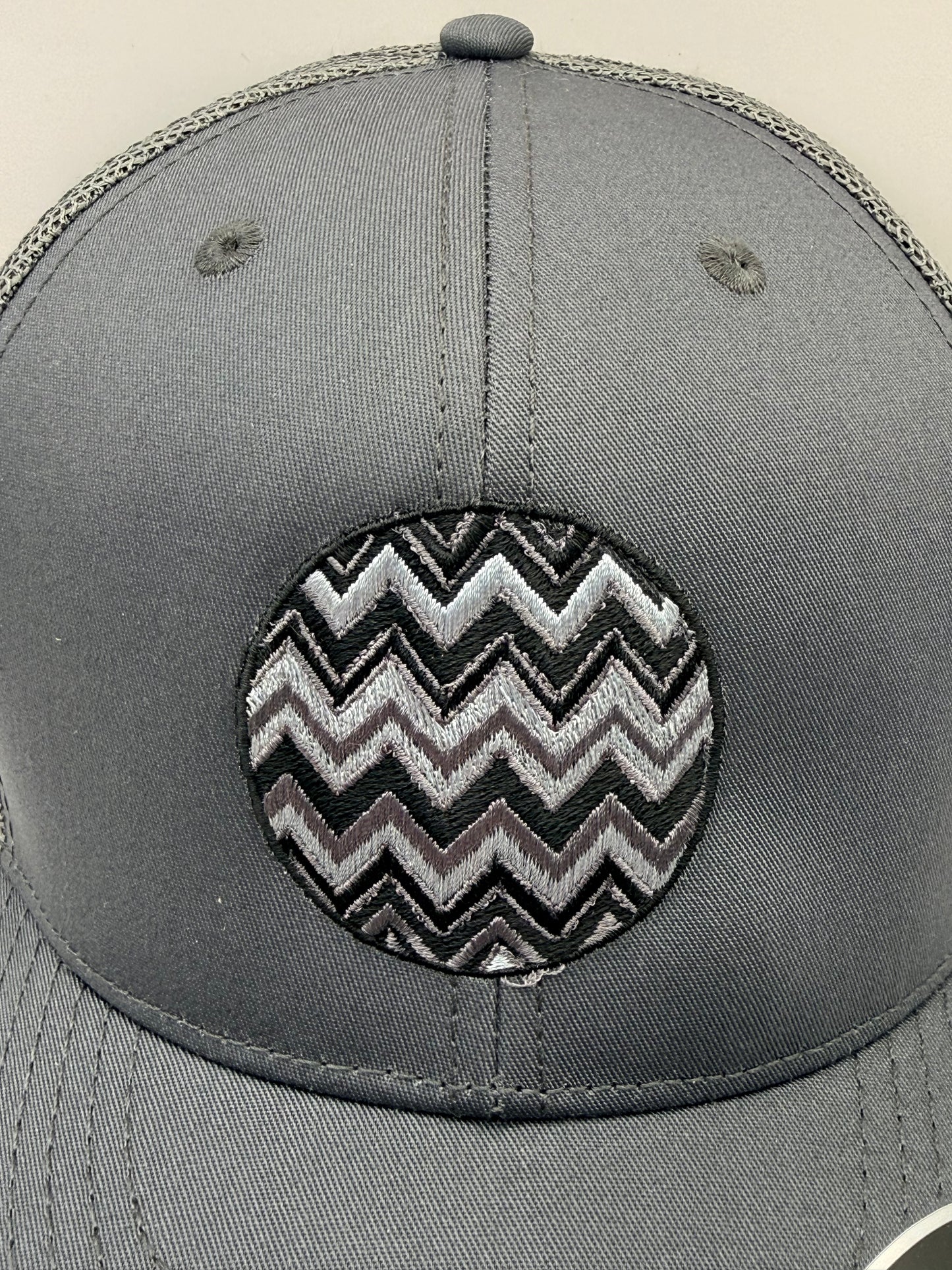 Lidz Grey Zig Zag Cap - Grey