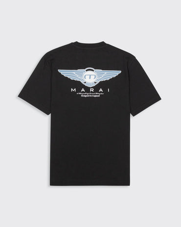MARAI Isignia Logo T-Shirt - Black/Turbulence