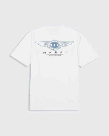 MARAI Isignia Logo T-Shirt - White/Turbulence