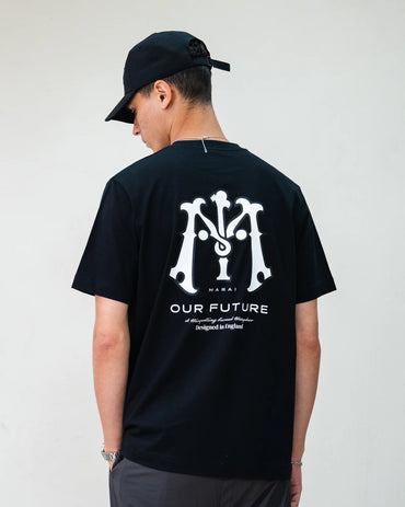 MARAI Monogram Logo T-Shirt - Black