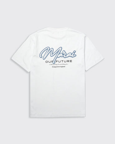MARAI Signature Logo T-Shirt - White/Turbulence