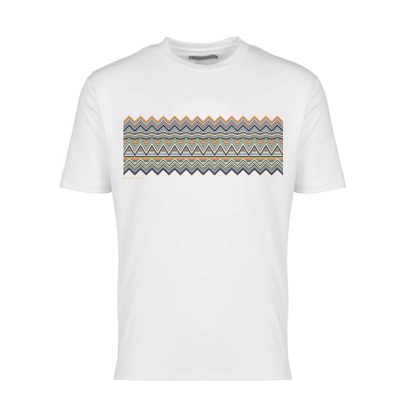Moda Bandidos Multi Zig T-Shirt - White