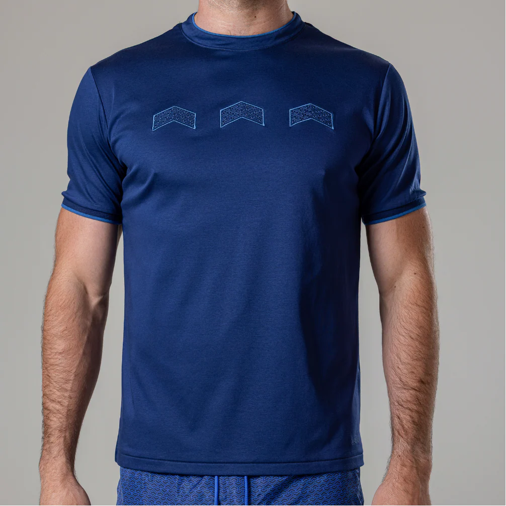 Lanka Chevron T-Shirt - Navy