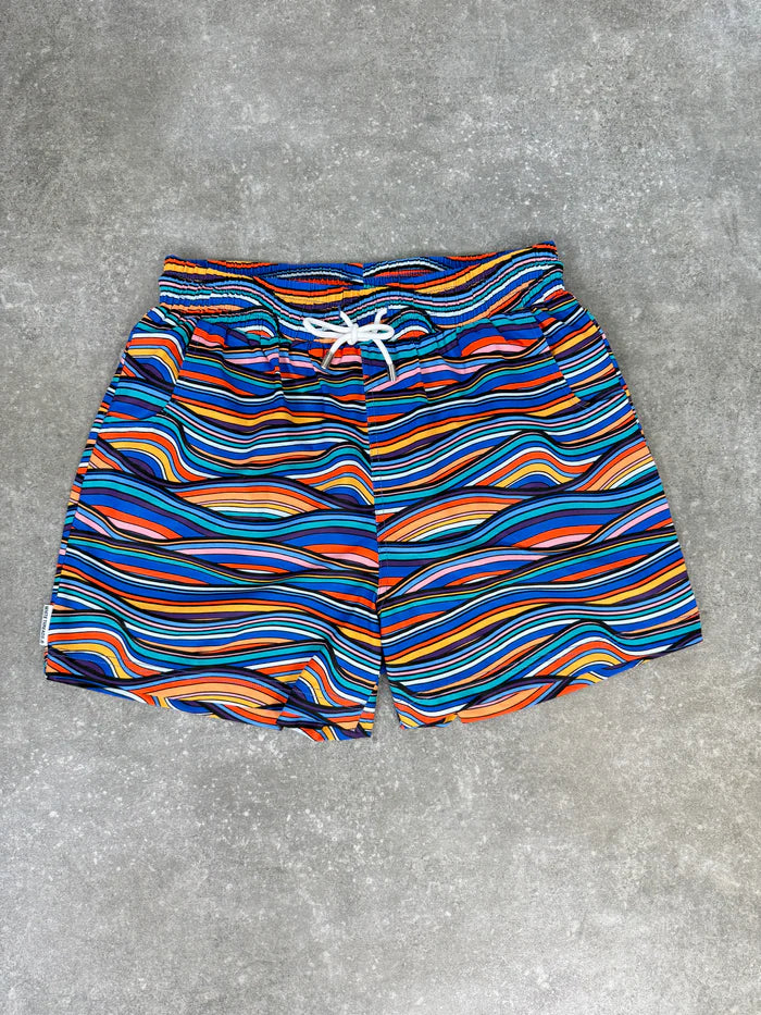 White Threads Wavey Swim Shorts - Multi
