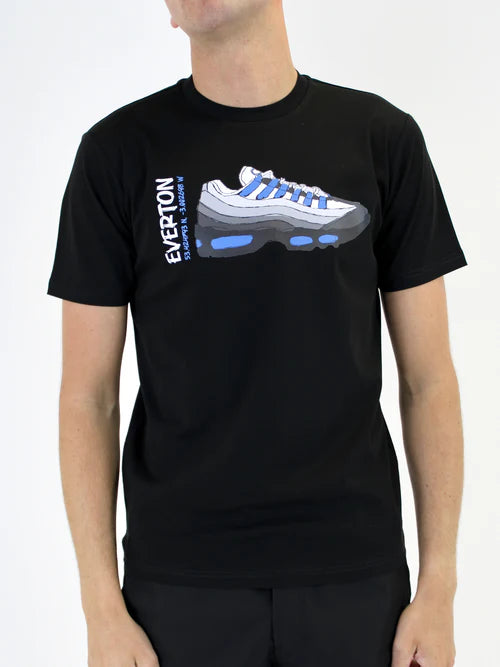 White Threads 110 Blue T-Shirt - Black
