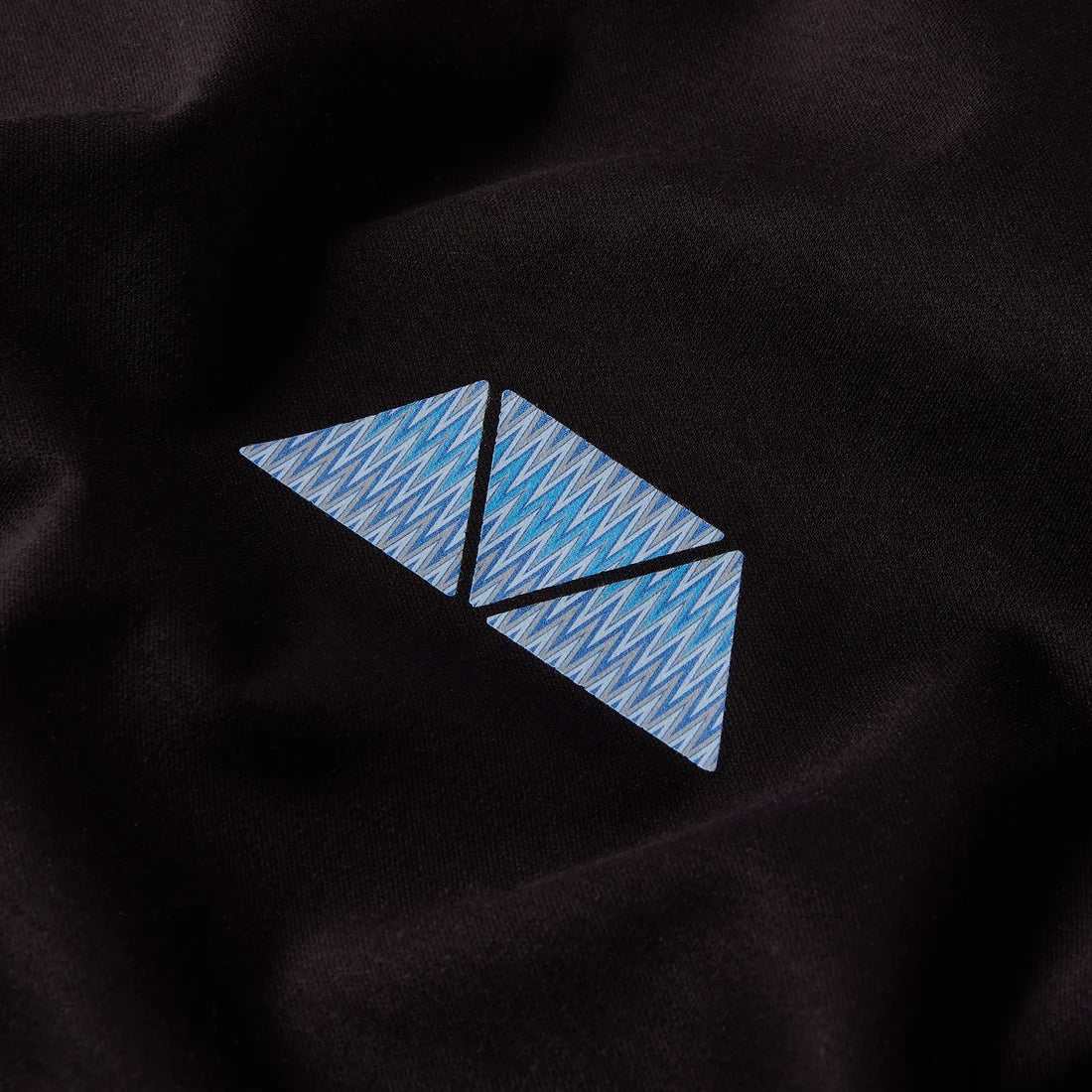 Mosquito Azure Triangle (Blue) T-Shirt - Black