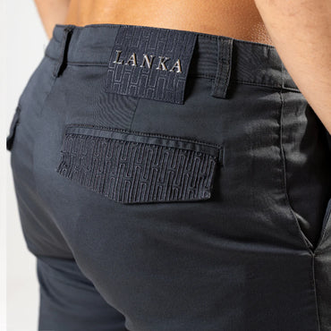 Lanka Chino Shorts - Charcoal