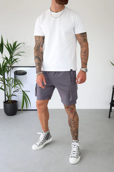 Capo Utility Cargo Shorts - Chacoal