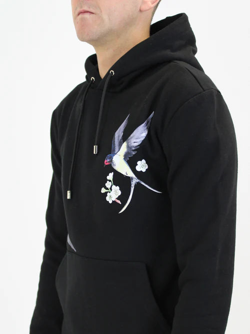 White Threads Hummingbird Hoodie - Black