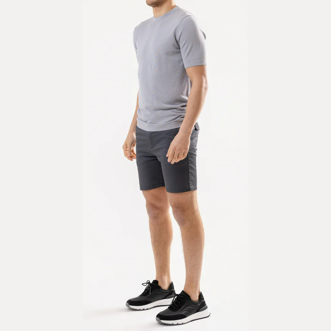 Lanka Cotton Silk T-Shirt - Stone