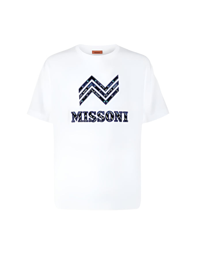 Missoni Centre Zig Logo T-Shirt - White