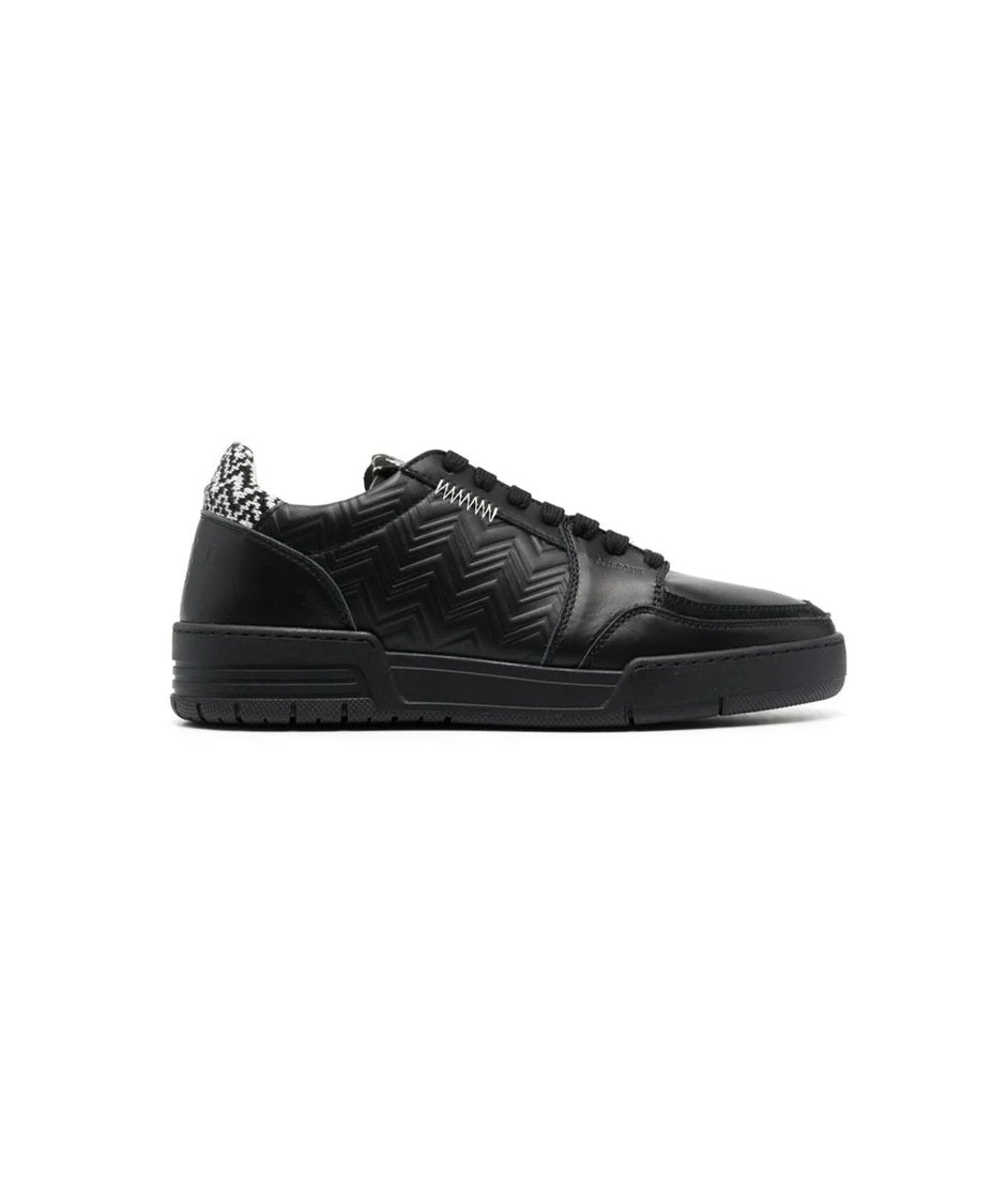 Missoni Zig-Zag Low Top Sneakers - Black
