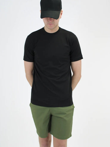 White Threads Plain Lightweight Premium T-Shirt - Black