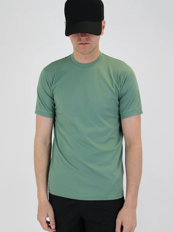 White Threads Plain Lightweight Premium T-Shirt Khaki
