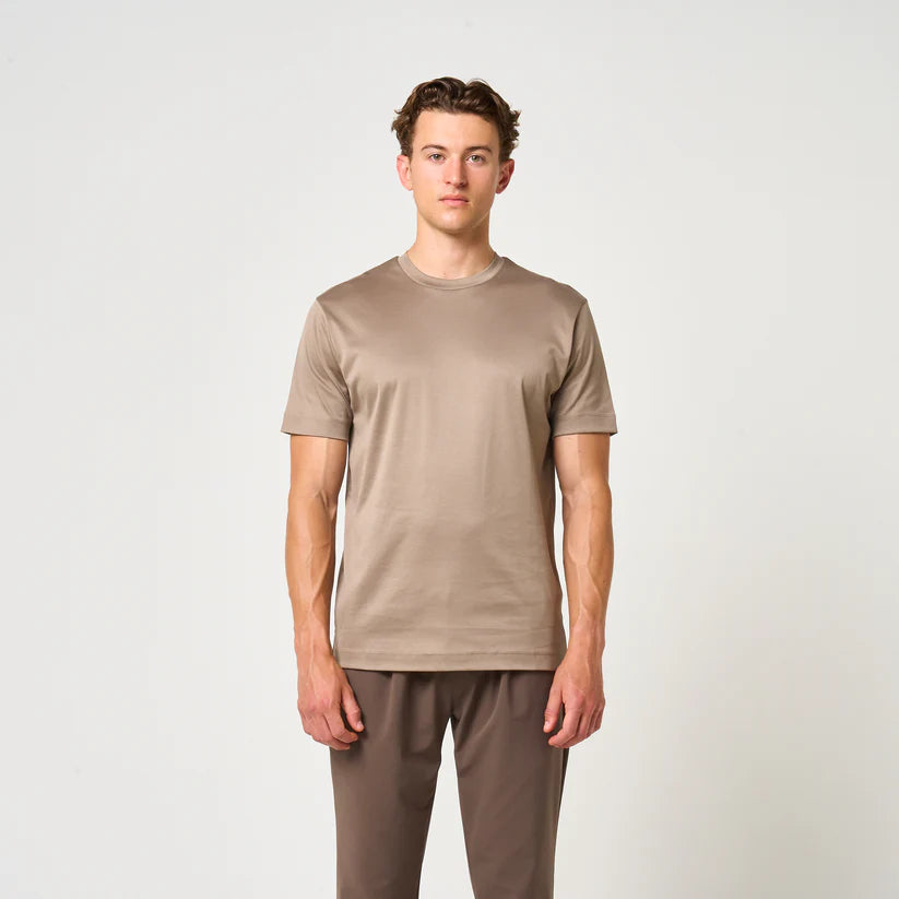 Loiano Egyptian Cotton T-Shirt - Taupe