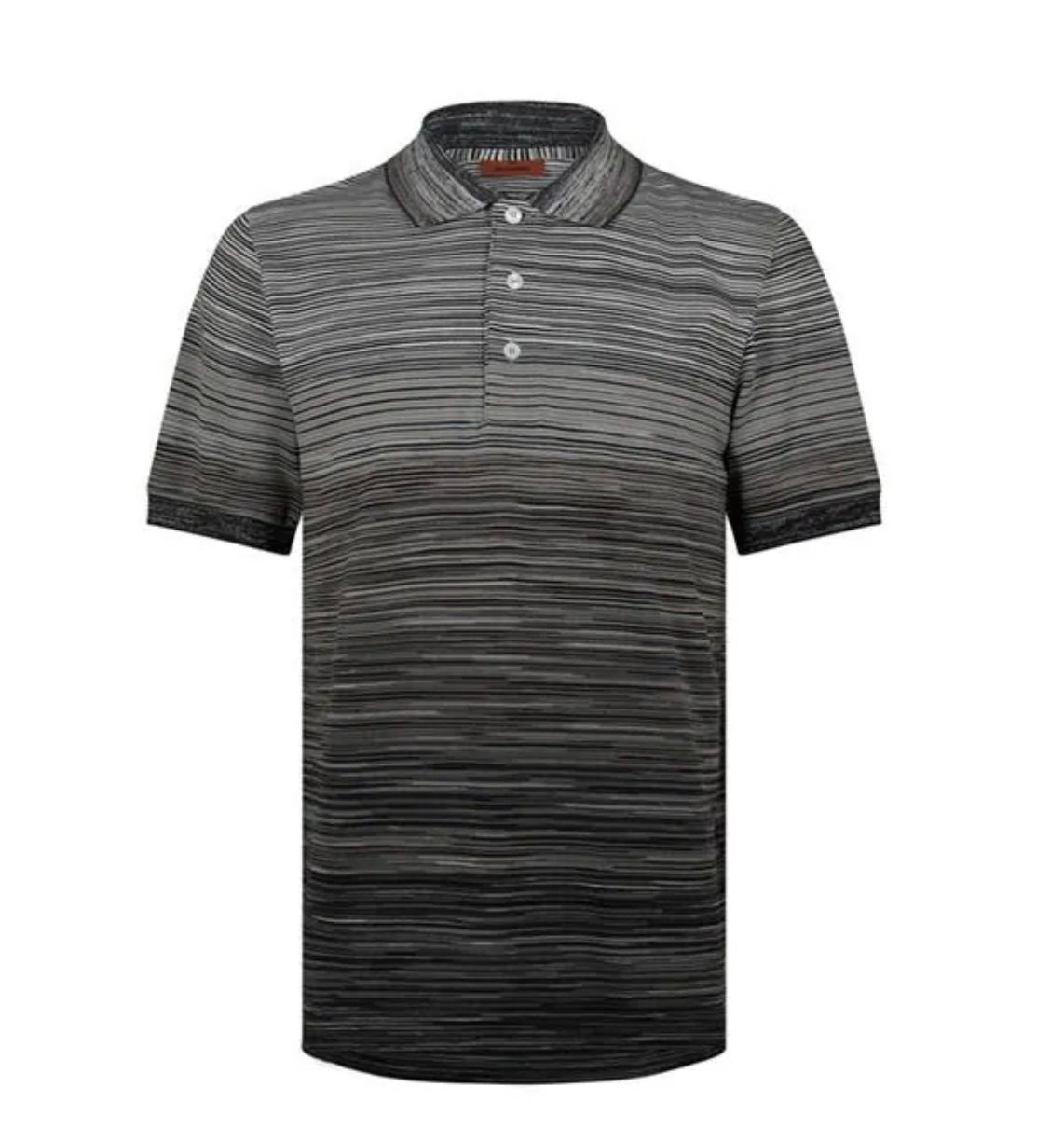 Missoni, Grey/Black Space Dye Polo