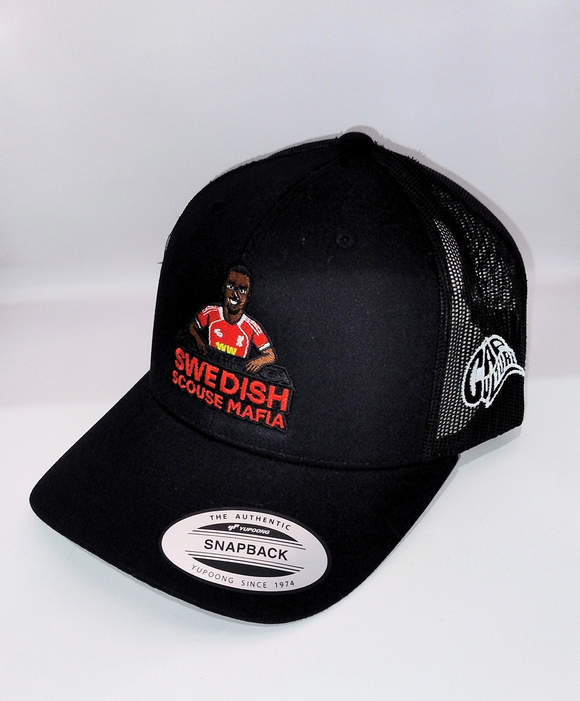 Cap Culture Swedish Scouse Mafia Cap - Black