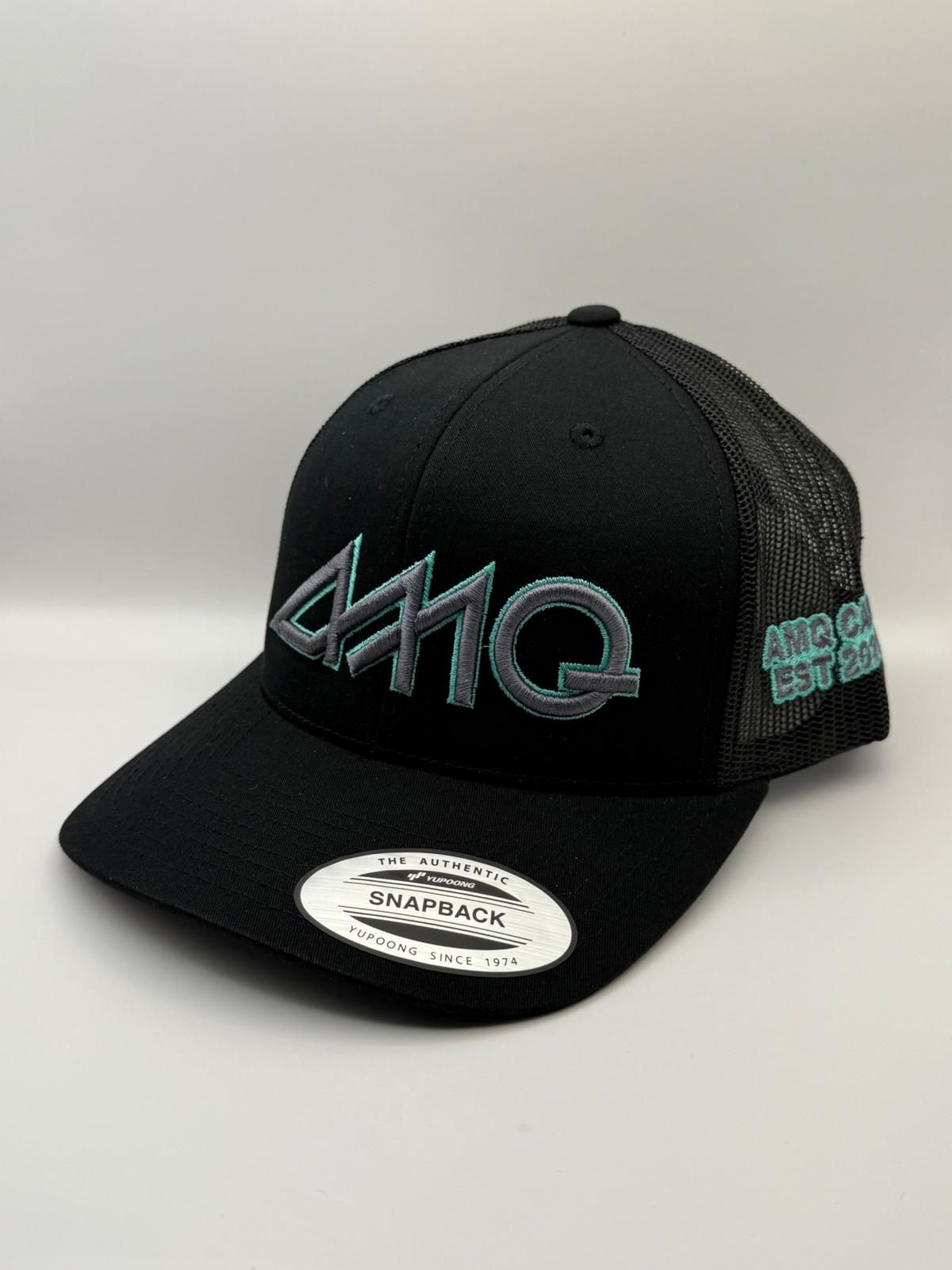 AMQ Grey/Jewel Logo Cap - Black