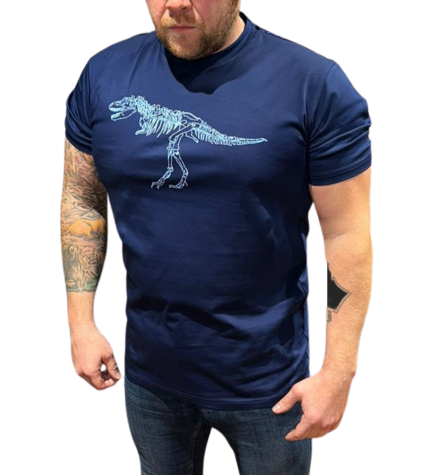 White Threads T-Rex Tee Navy