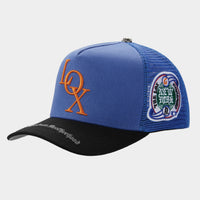Godspeed New York X The Legacy Trucker Cap - Blue/Black Peak