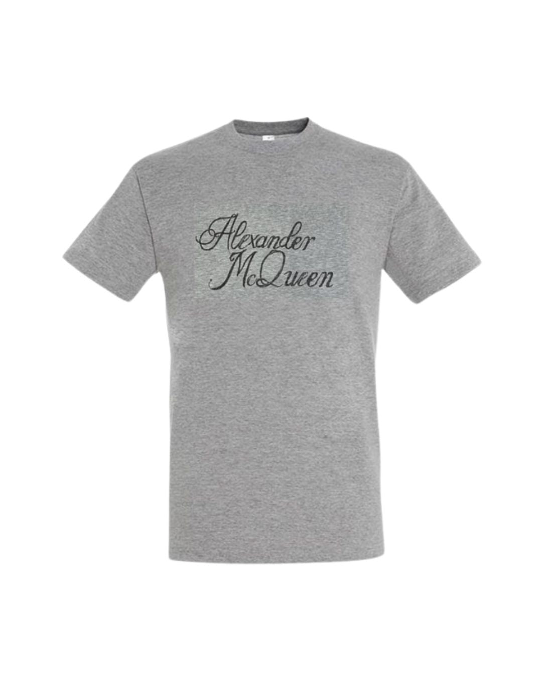 A. McQueen Signature T-Shirt - Grey