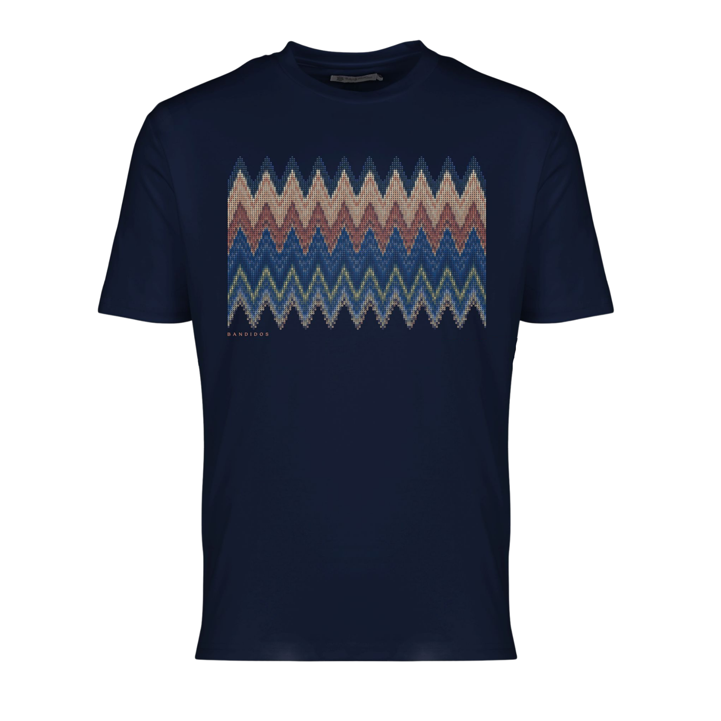 Moda Bandidos Autumn Zig T-Shirt - Navy