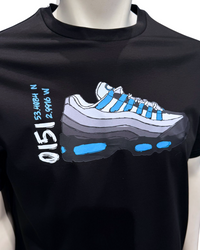 White Threads 110 Blue 0151 T-Shirt - Black