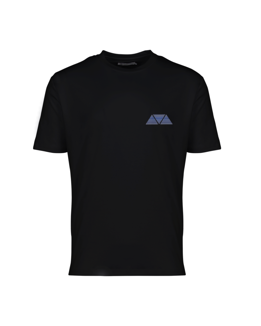 Mosquito Purple Zig-Zag Badge Mercerized T-Shirt - Black