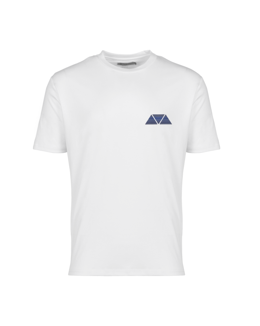 Mosquito Purple Zig-Zag Badge Mercerized T-Shirt - White